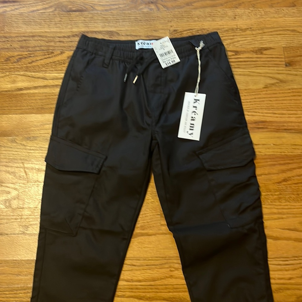 Khaki joggers (dress) big boy size medium